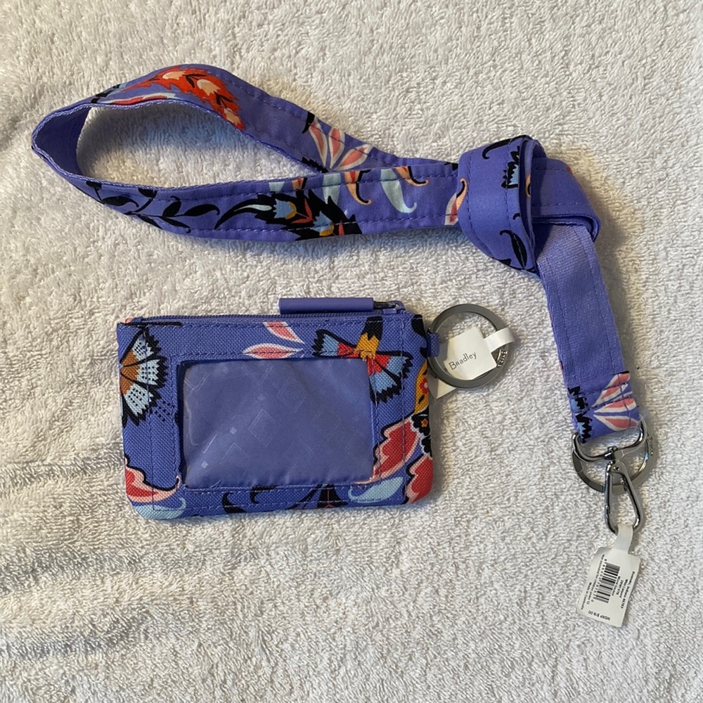 ThredUP: Vera Bradley Wide Lanyard & Zip ID Case in Mural Garden